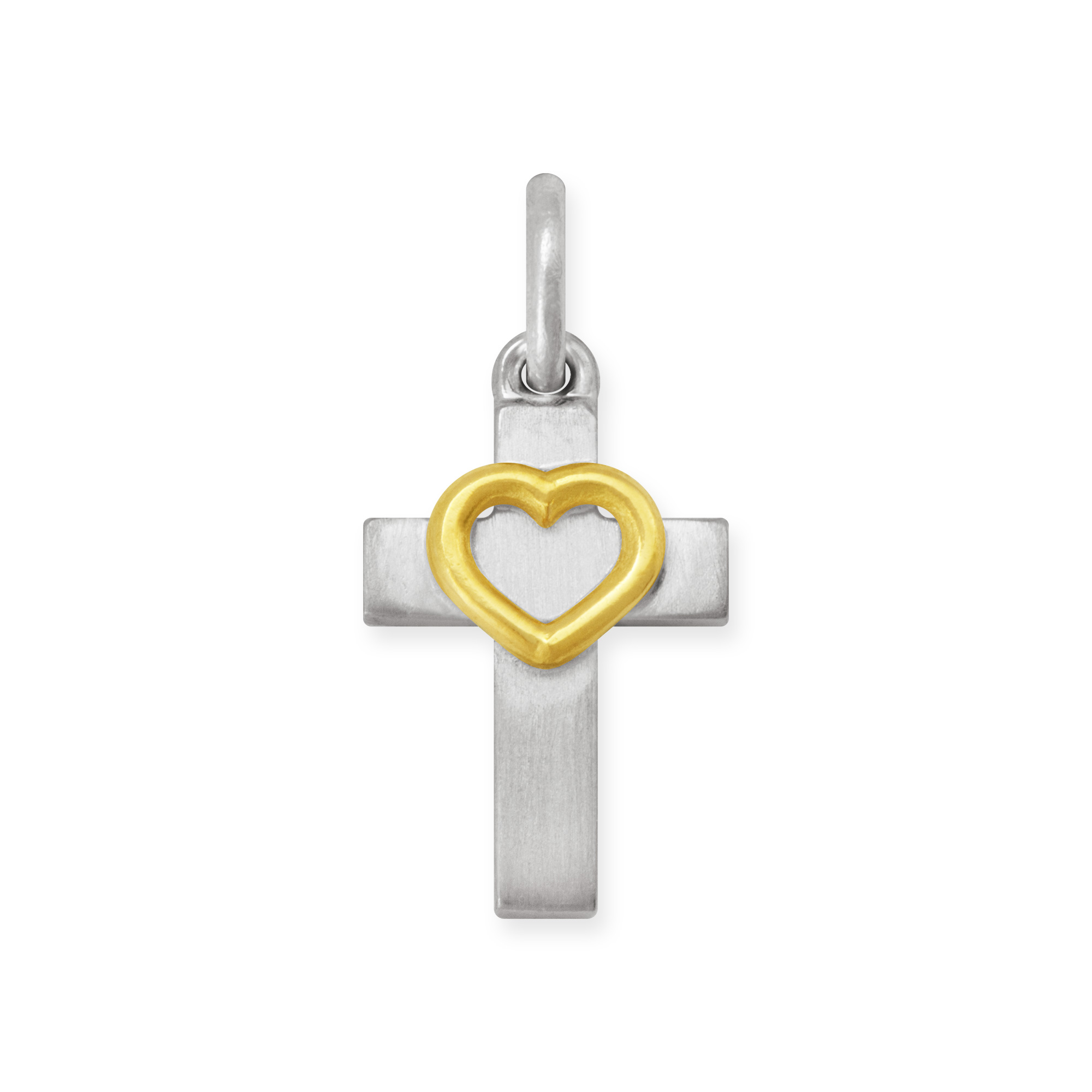 LESER Anhaenger-Kreuz-Herz-750WG-750GG LESER Anhaenger-Kreuz-Herz-750WG-750GG