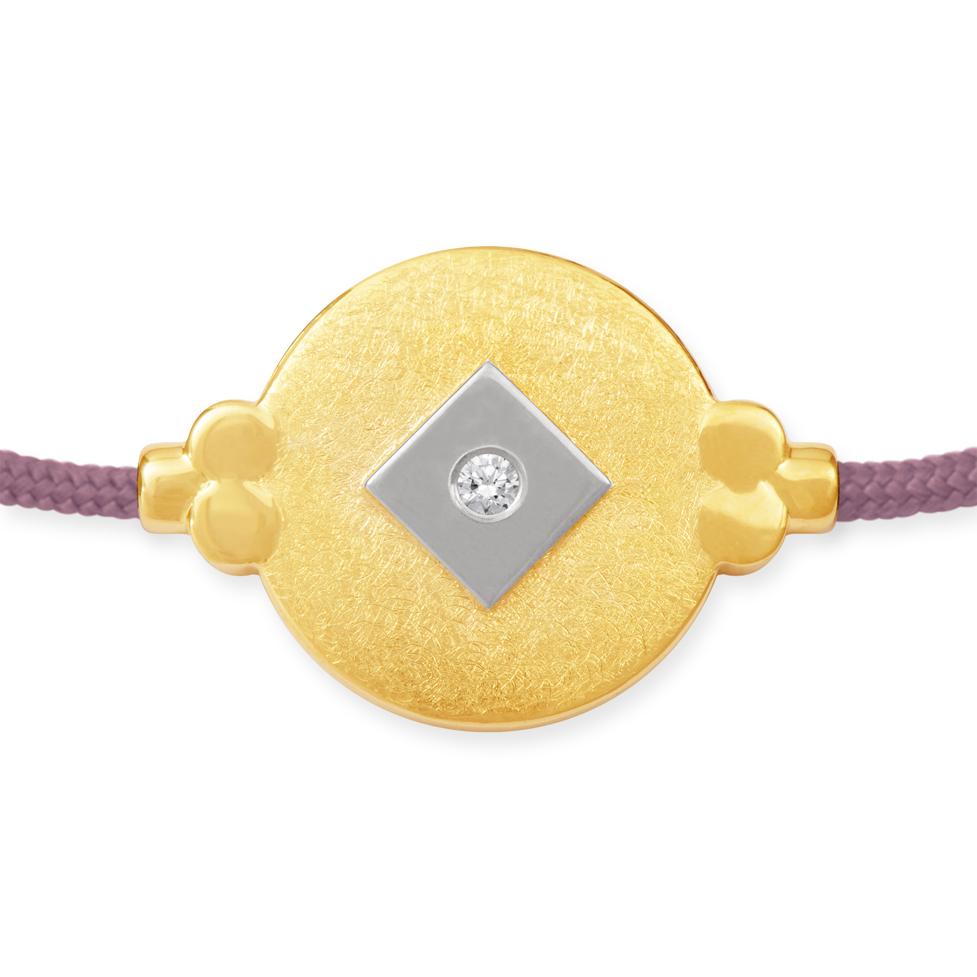 LESER Armband- 750 Gelbgold Seide