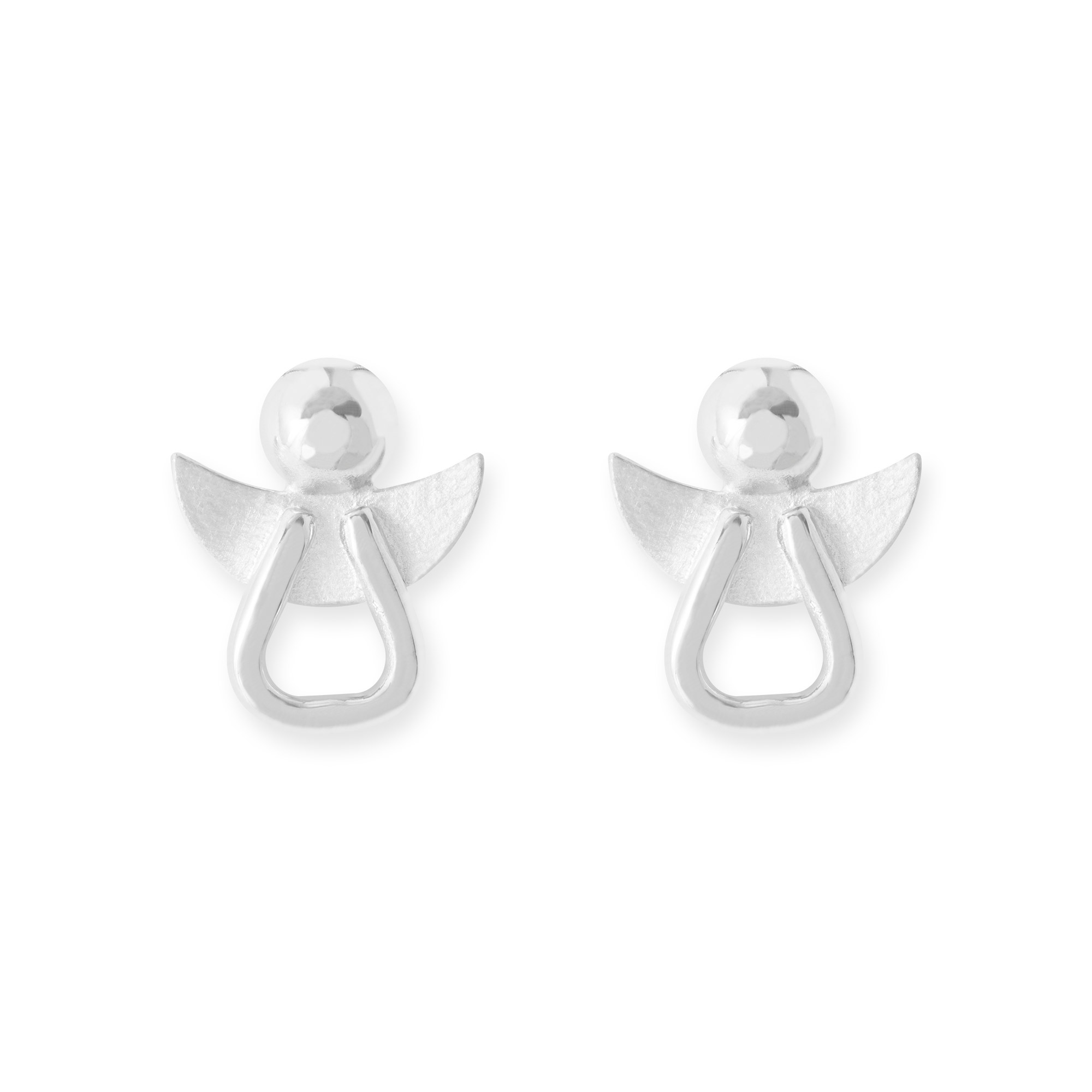 LESER Ohrstecker- Engel 750 Weissgold