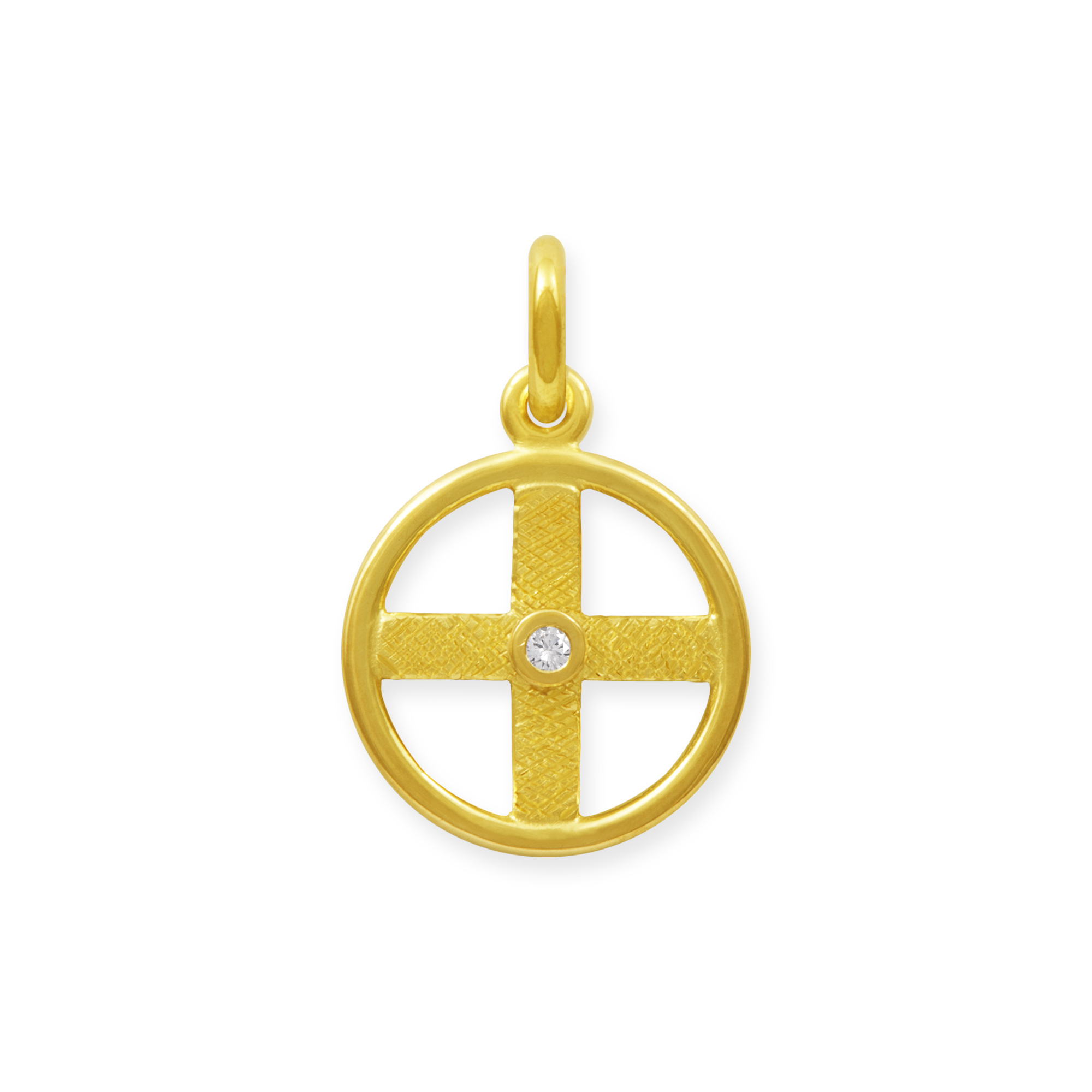 LESER Anhaenger- Kreuz Kinderschmuck 750 Gelbgold Brillant LESER Anhaenger- Kreuz Kinderschmuck 750 Gelbgold Brillant