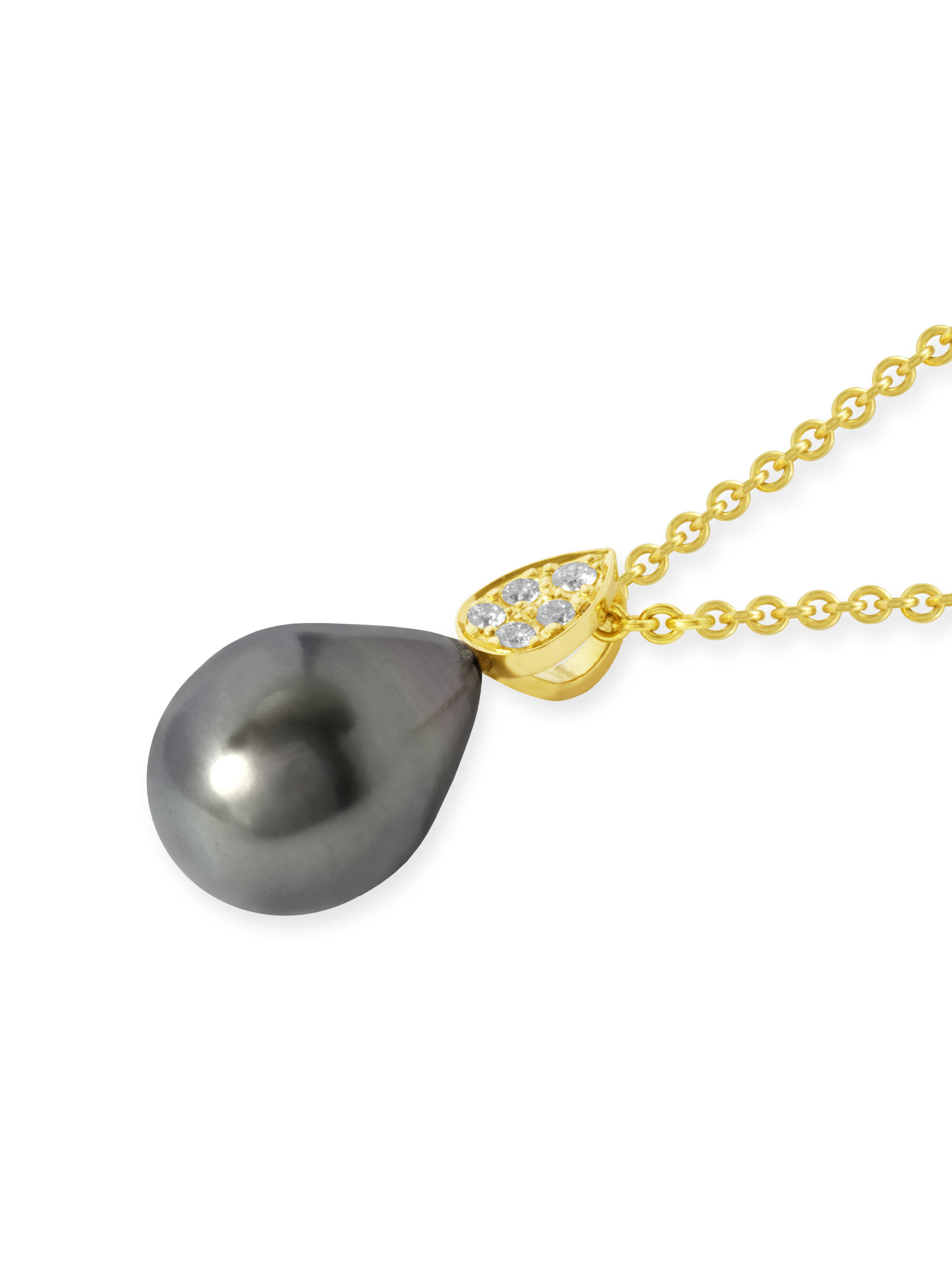 LESER Anhänger-750Gelbgold-Brillanten-Tahitiperle-122739