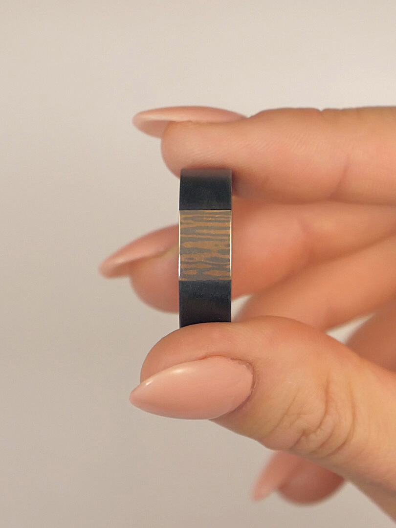 Ring Mokumegane LESER Modelbild- Ring