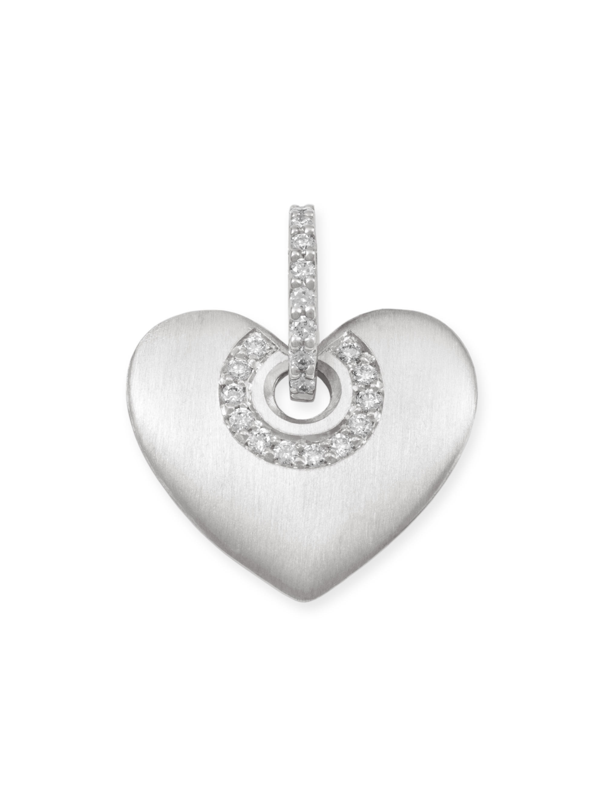 LESER Anhaenger- Herz 750 Weissgold Brillanten-105878 LESER Anhaenger- Herz 750 Weissgold Brillanten