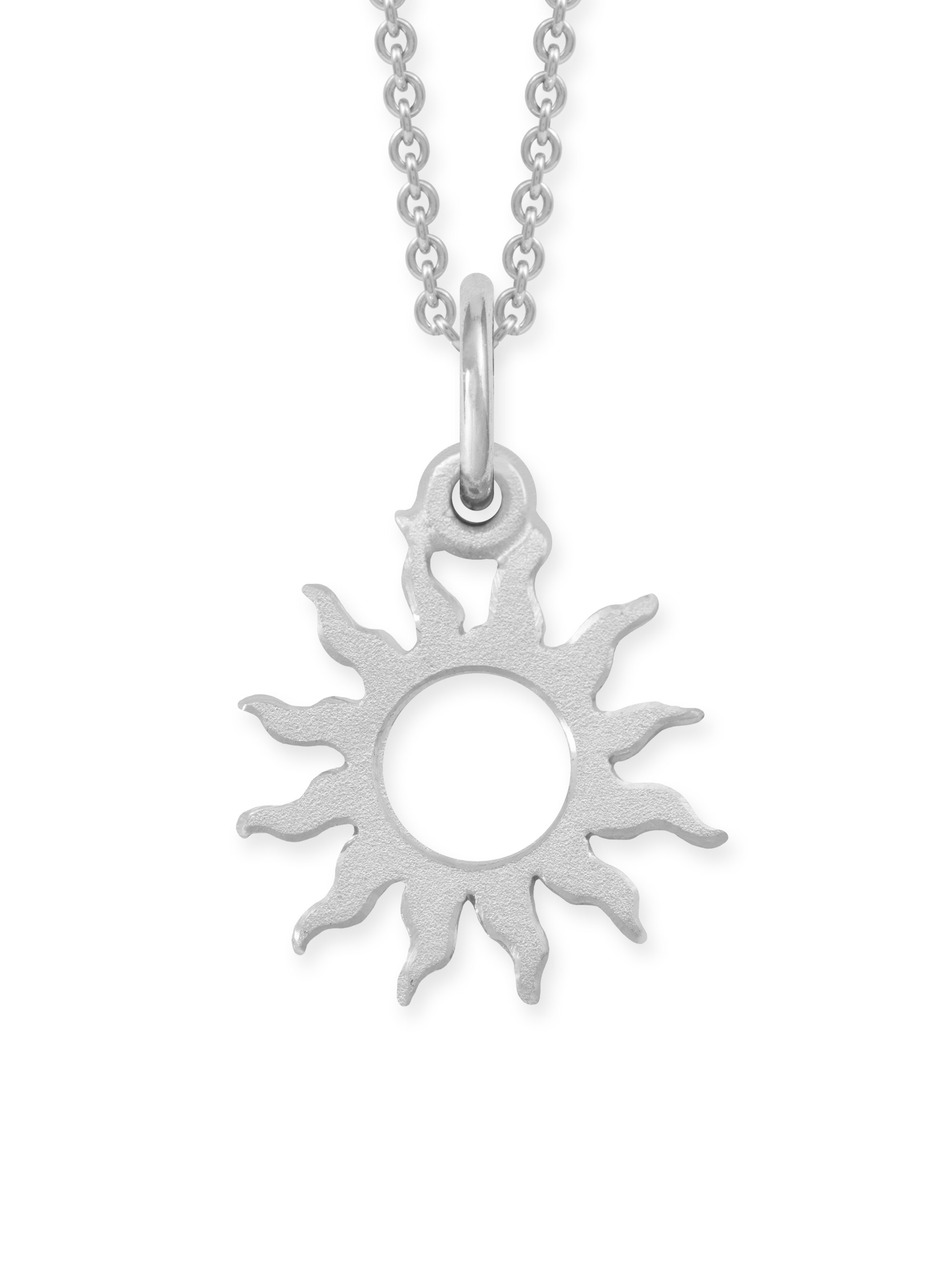 LESER Sonne Mond Strand-Anhaenger-Sonne-750 Weissgold LESER Sonne Mond Strand-Anhaenger-Sonne-750 Weissgold