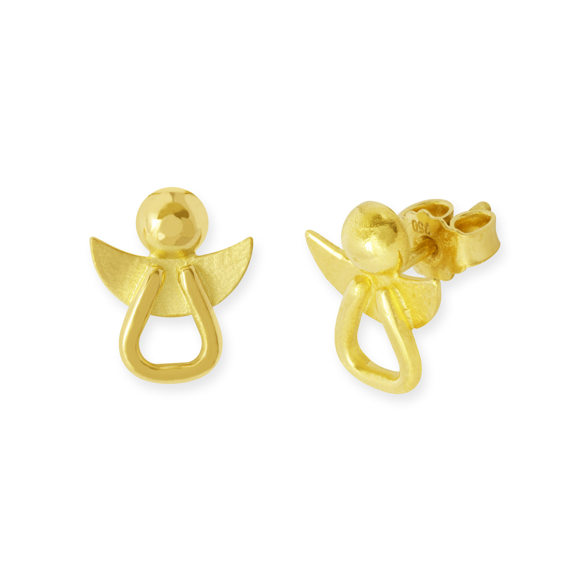 LESER Ohrstecker- Engel 750 Gelbgold