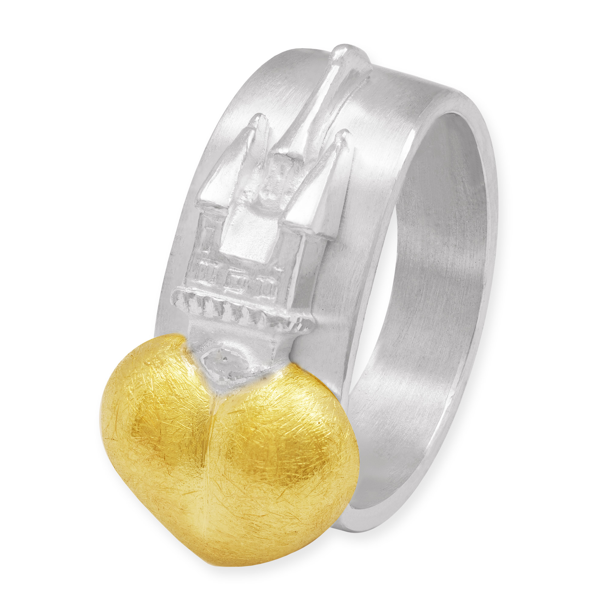 LESER Ring- Stadtturm Herz Gelbgold Weissgold Straubing