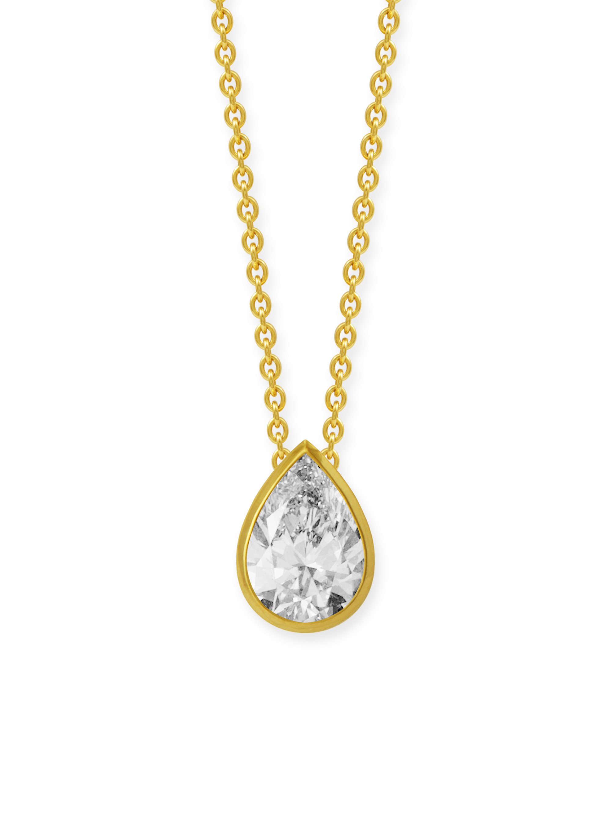 LESER Collier-750 Gelbgold Brillant Tropfen-119151 LESER Collier-750 Gelbgold Brillant Tropfen