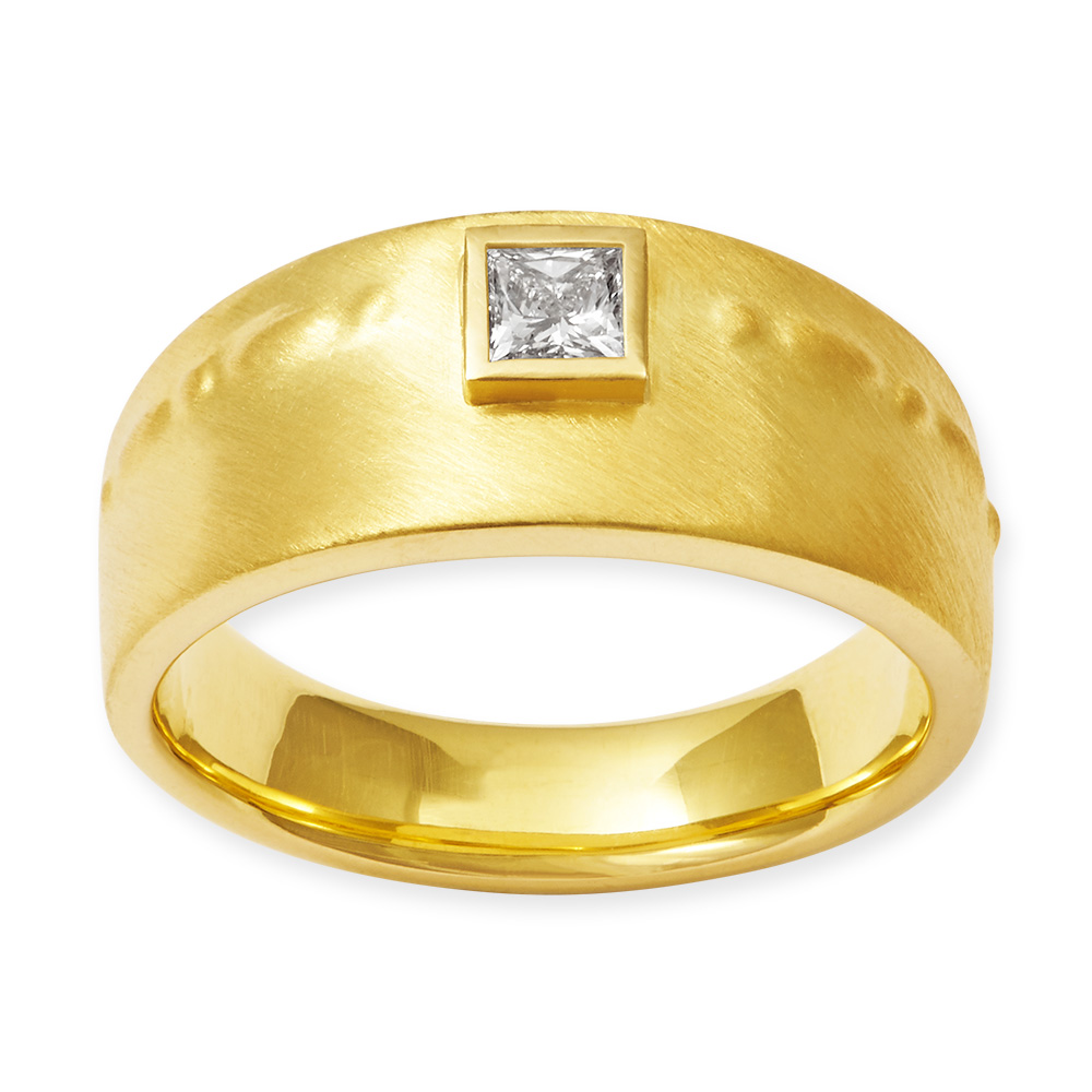 LESER Ring-Princess Diamant 750 Gelbgold