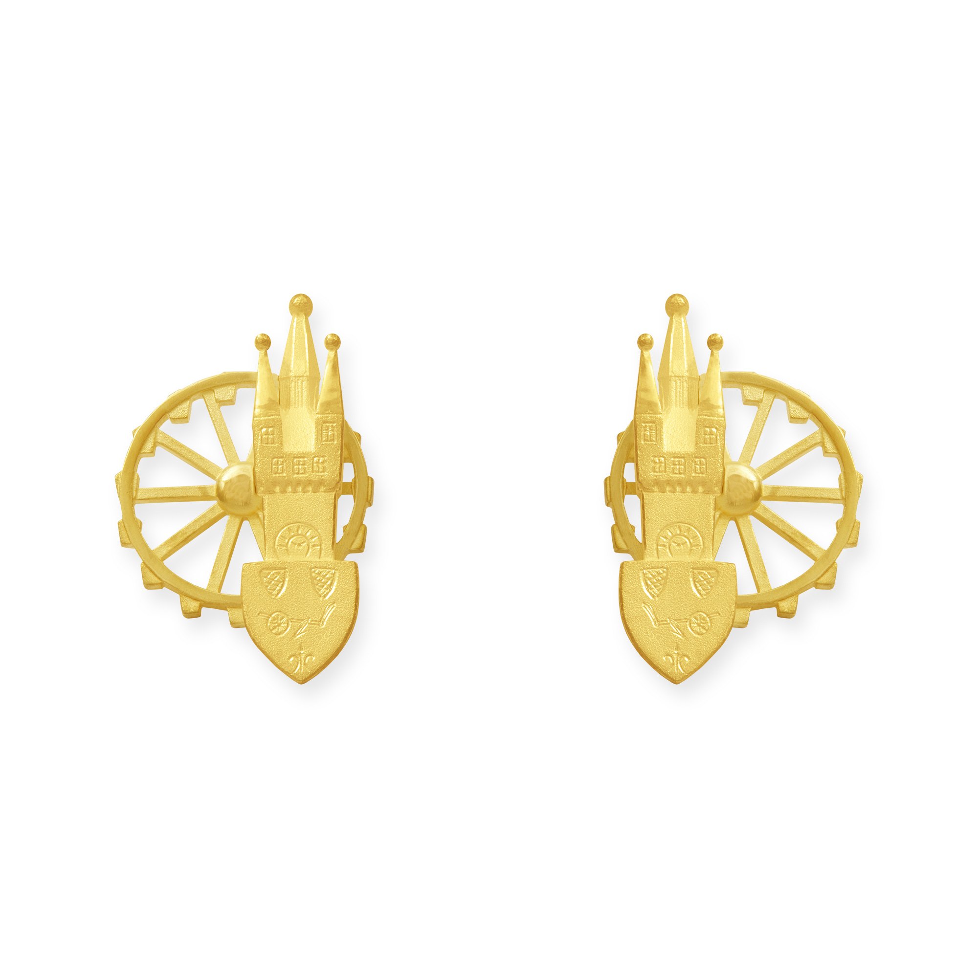 LESER Ohrstecker- Stadtschmuck Riesenrad Straubing Gelbgold LESER Ohrstecker- Stadtschmuck Riesenrad Straubing Gelbgold