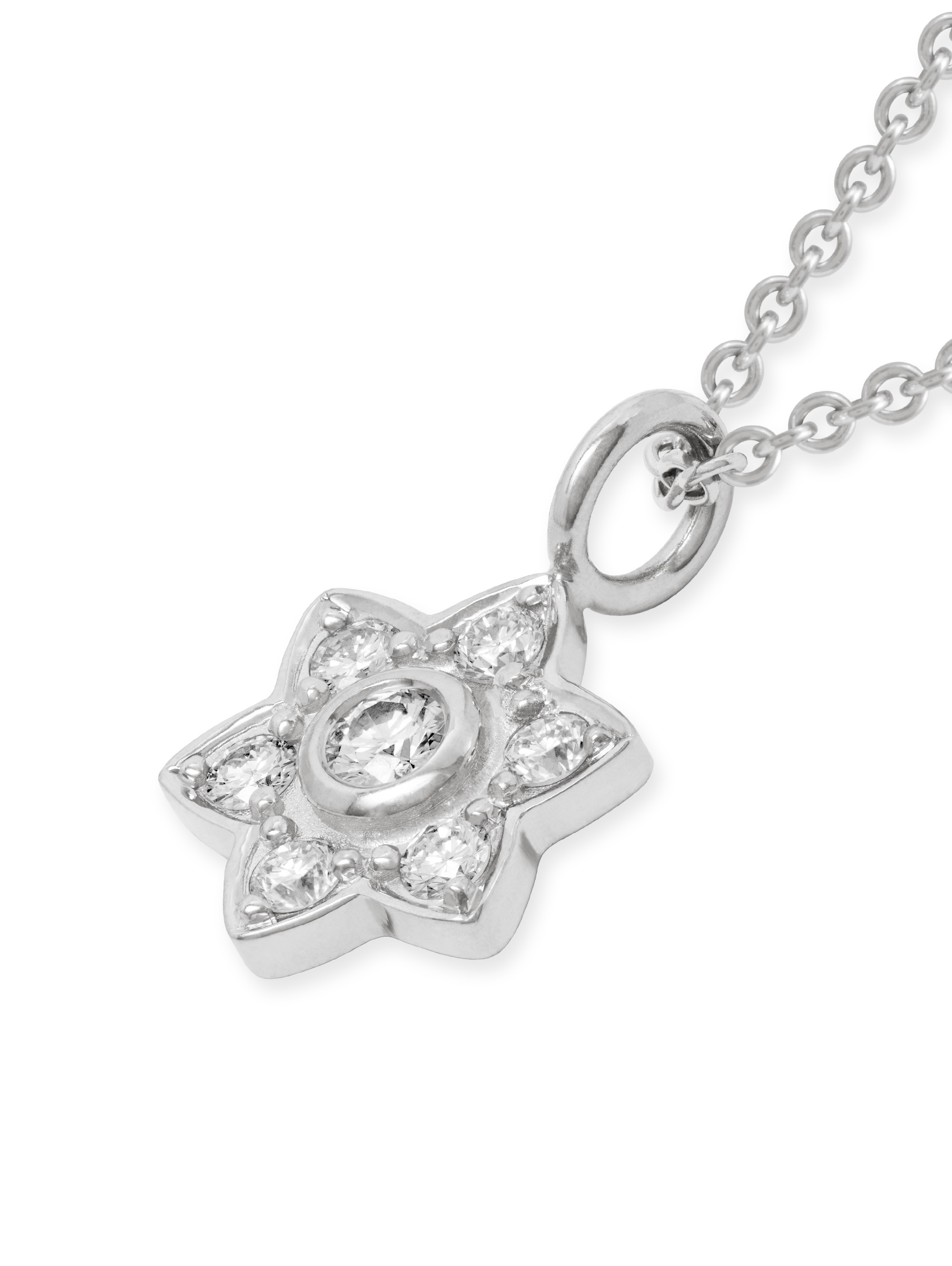 LESER Anhänger-Flowerstar-Weissgold-Brillanten-122716 LESER Anhänger-Flowerstar-Weissgold-Brillanten-122716