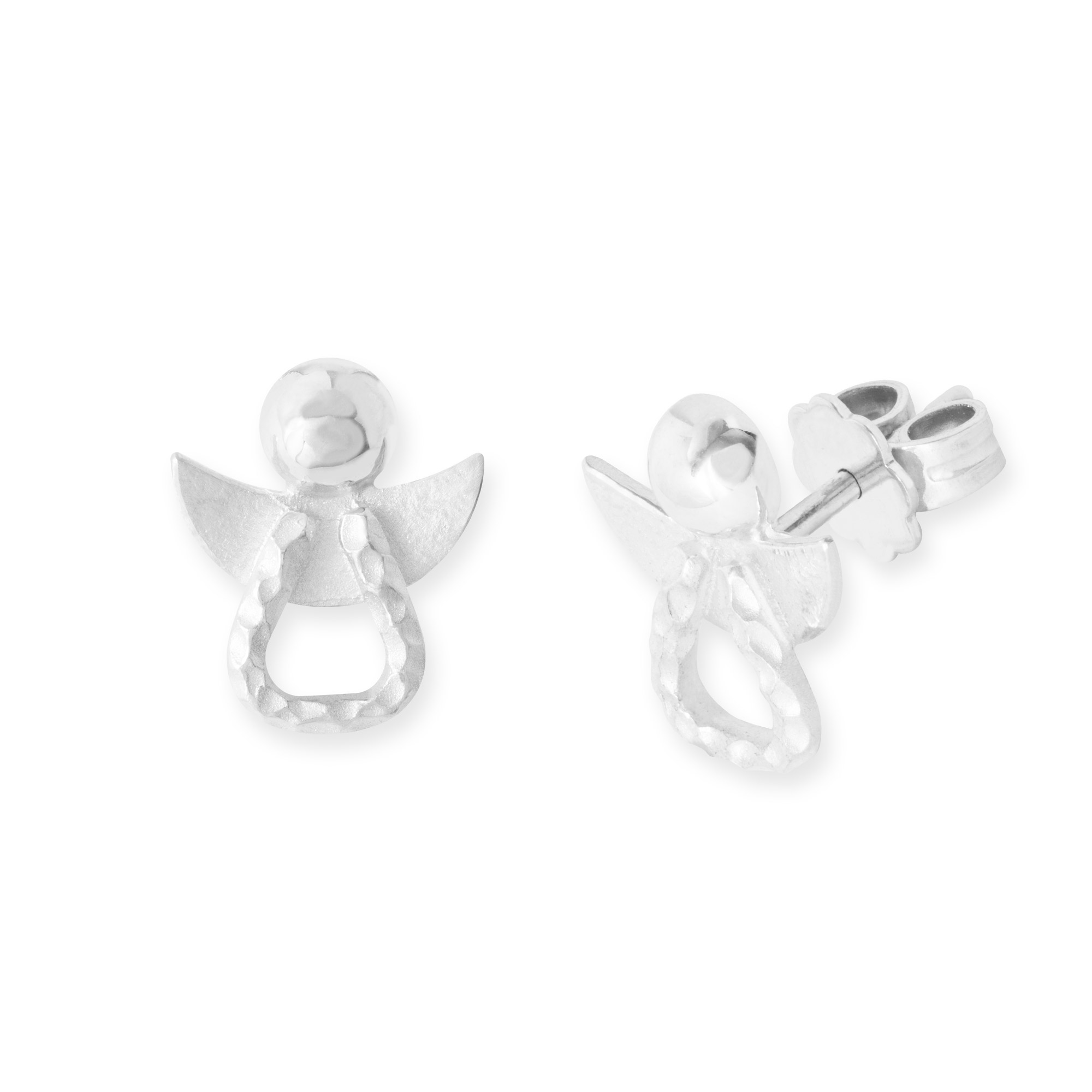 LESER Ohrstecker- Engel 750 Weissgold